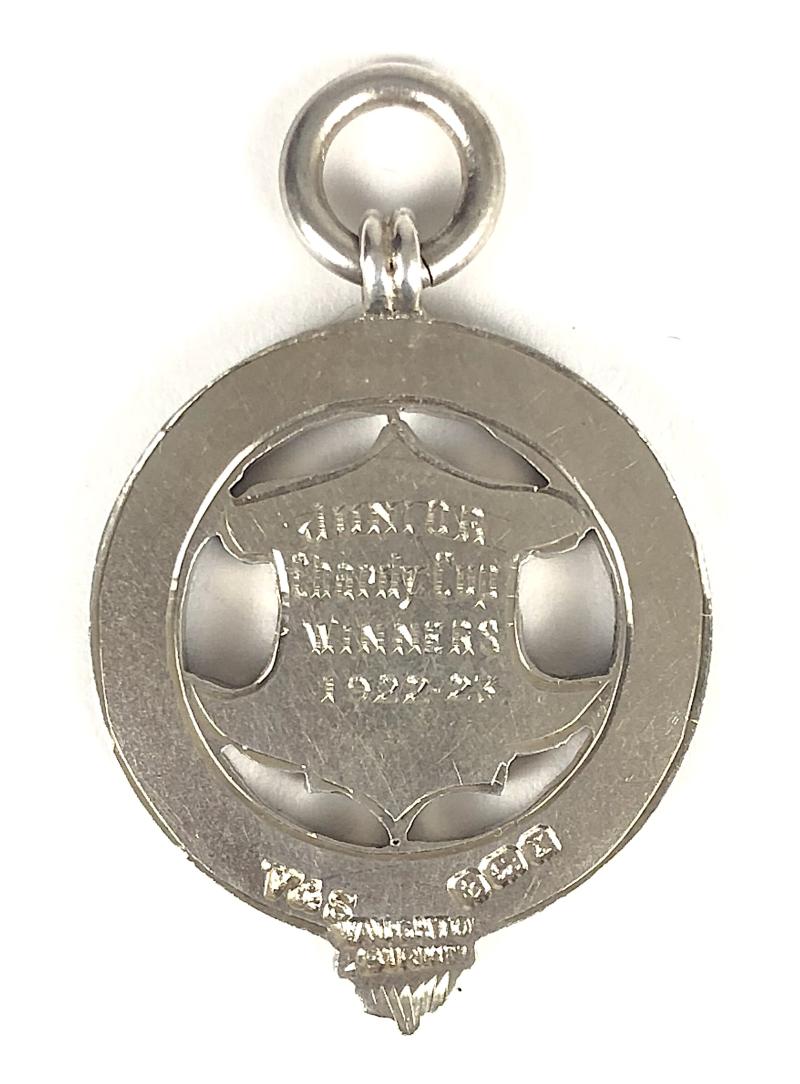 Surrey County Football Association 1922 silver winners medal