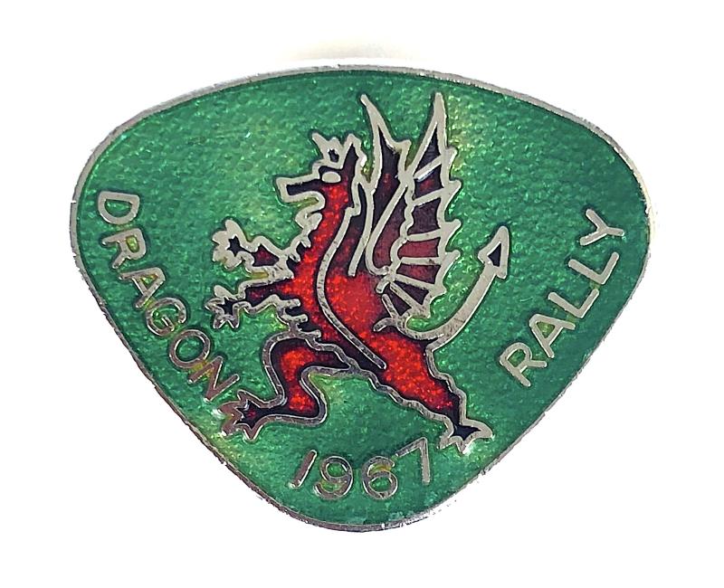 1967 Dragon Rally Motor Cycle Badge Wales