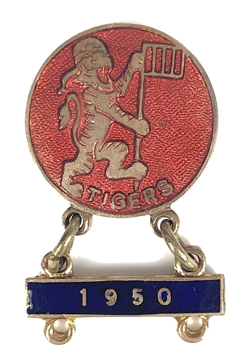 Glasgow Speedway Supporters Club Tigers badge c.1951 issue