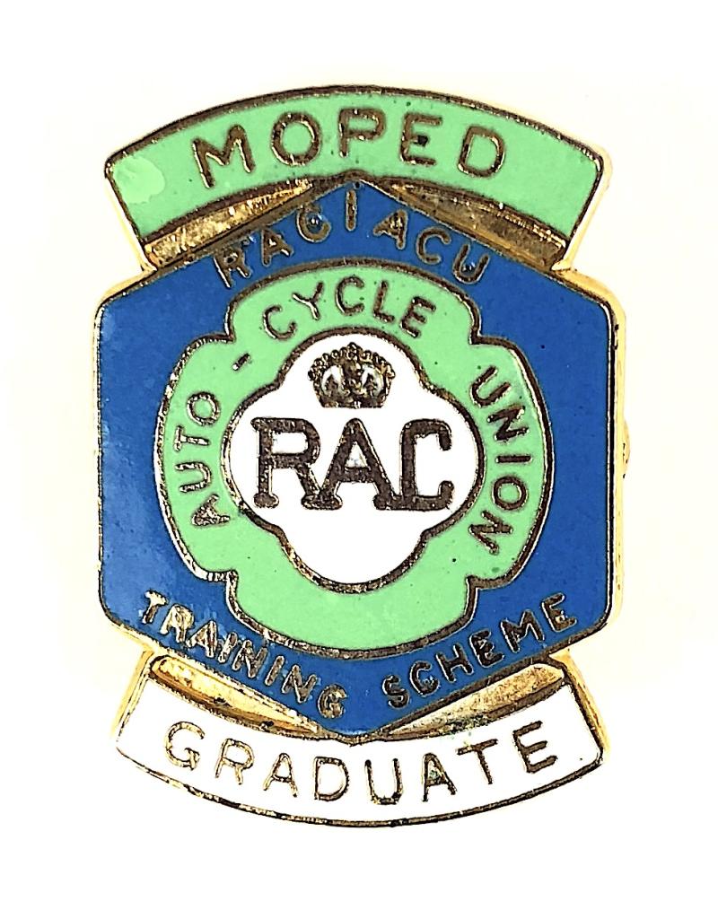Royal Automobile Club RAC, Auto-Cycle Union ACU Moped Graduate badge