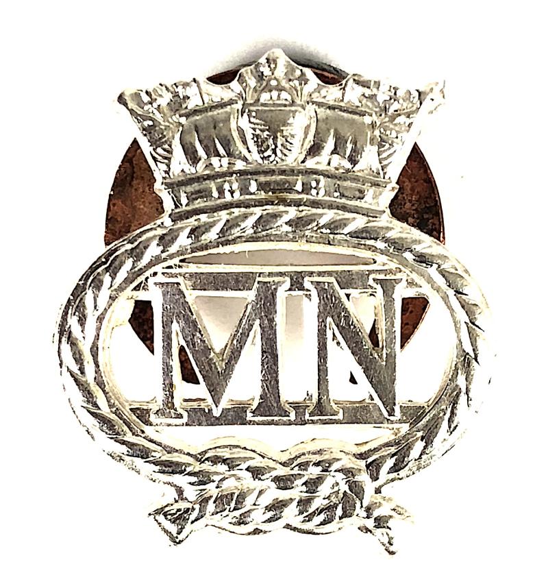 Merchant Navy official issue MN war service silver badge