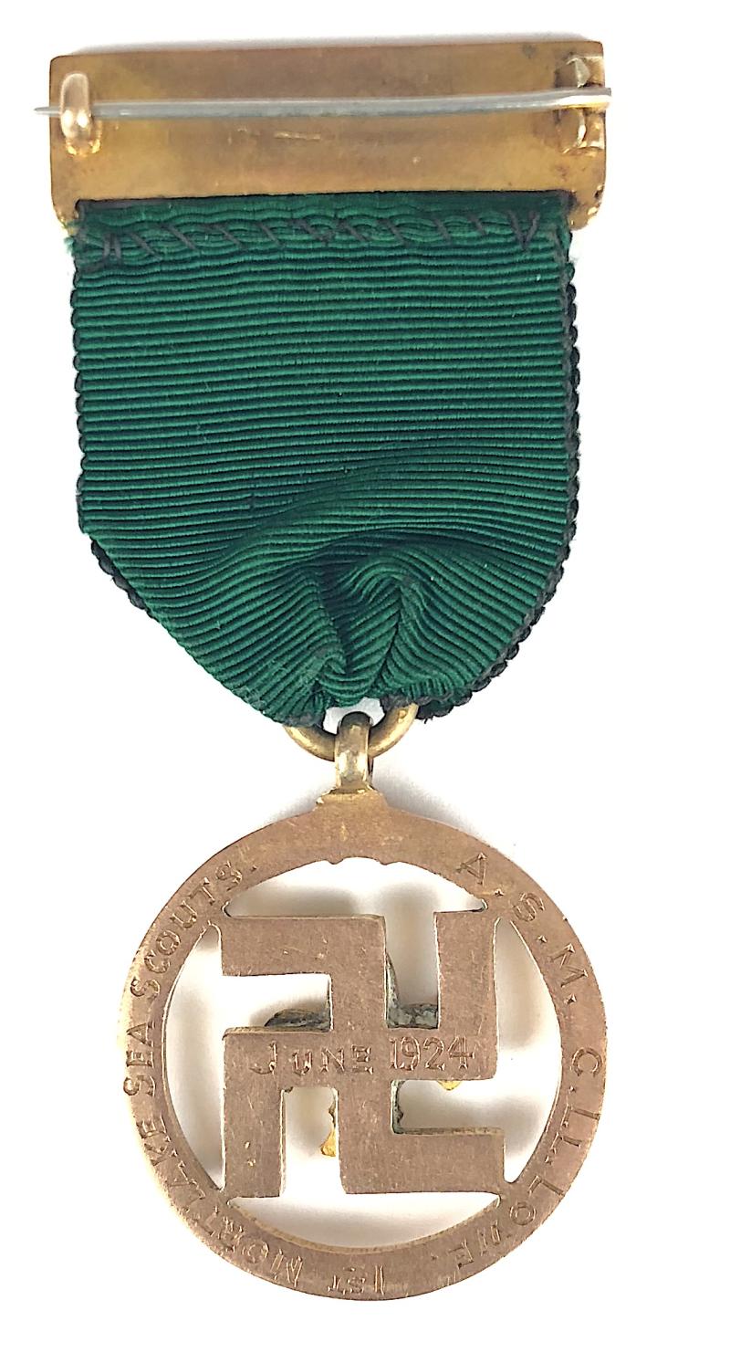 Boy Scouts Medal of Merit 3rd Issue Fylfot Medal c.1922-1934