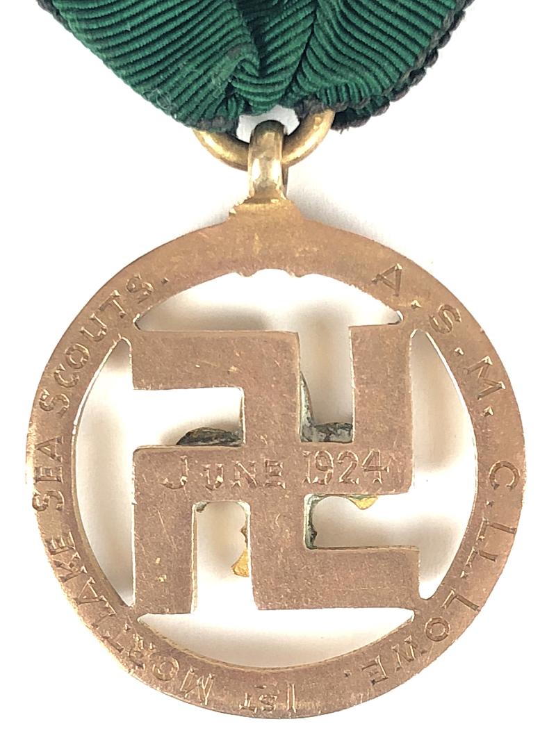 Boy Scouts Medal of Merit 3rd Issue Fylfot Medal c.1922-1934
