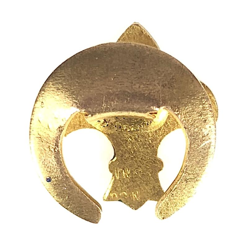 Boy Scouts Commissioner Officer green enamel lapel badge