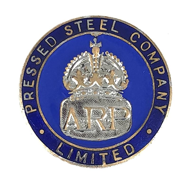 Pressed Steel Company Ltd ARP air raid precautions badge Cowley Oxford