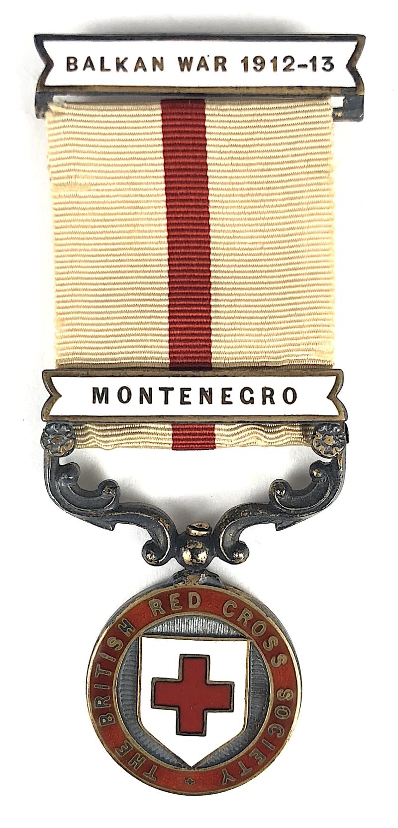 British Red Cross Society Balkan War Medal Montenegro Novelist Arthur Joyce Lunel Cary