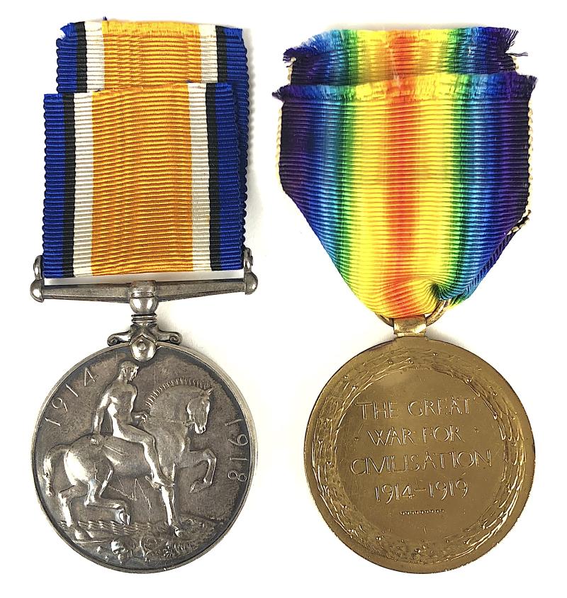 WW1 Royal Naval Volunteer Reserve RNVR Pair of Medals